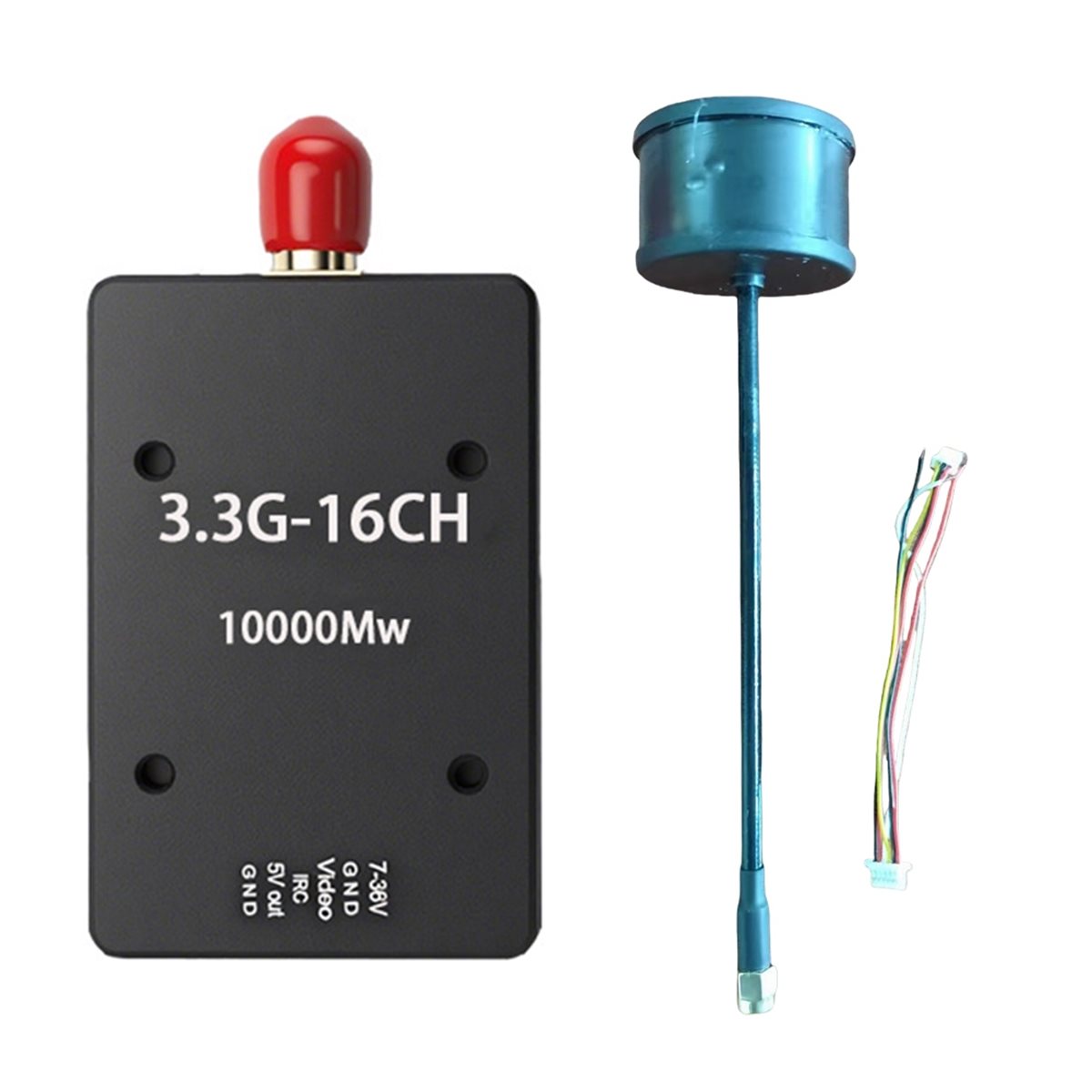 DTC5 3.3GHz 10W VTX 16CH FPV A - Drone Racing Transmitter ulasan dan harga