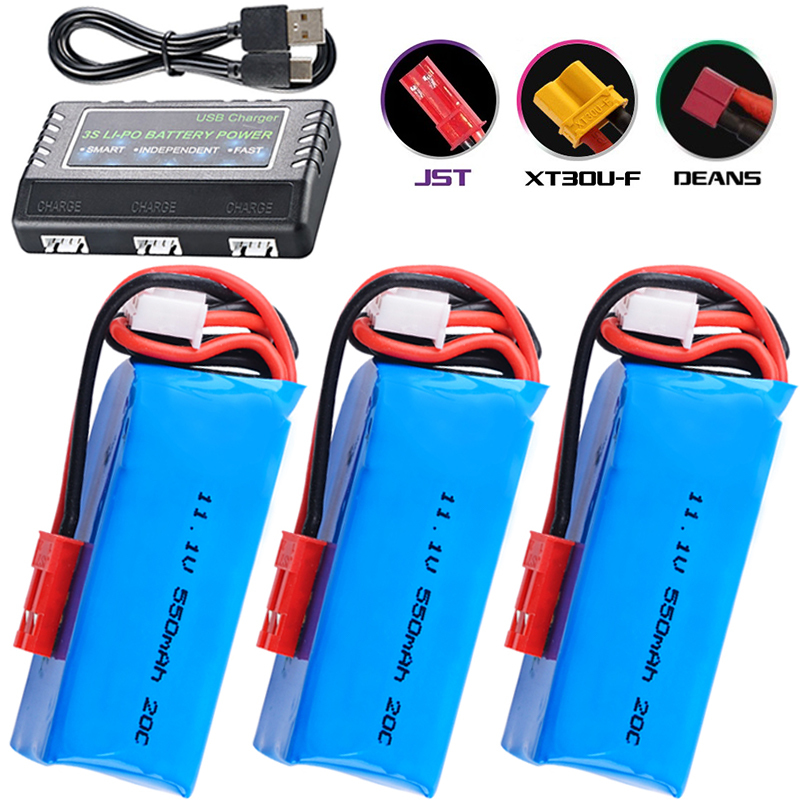 11.1V 550mAh Lipo Battery For  - Drone Racing Charger ulasan dan harga